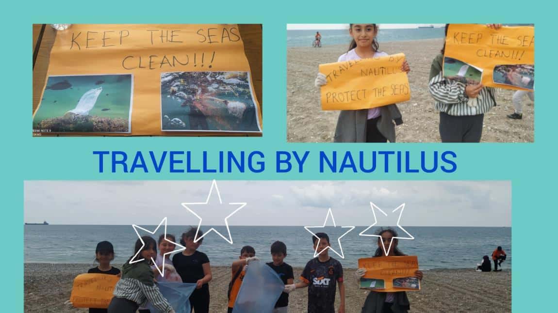 Travelling By Nautilus eTwinning Projesi 3 D Sınıfı Sarısu'daydı. Deniz ve Sahil Temizliğine Dikkat Çekti